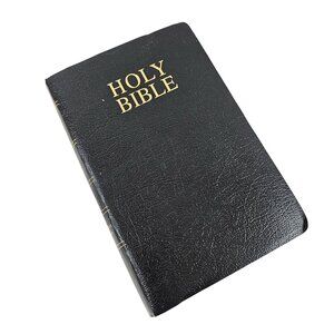 Holy Bible King James Zondervan 2002 Black Leather Look Flex Cover Maps